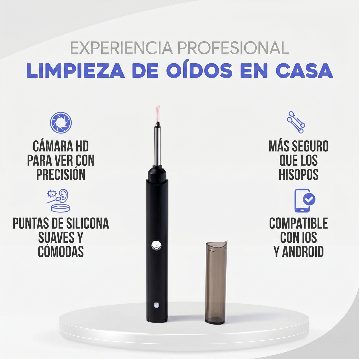 OídoVis — Limpiador de Oídos con Cámara HD