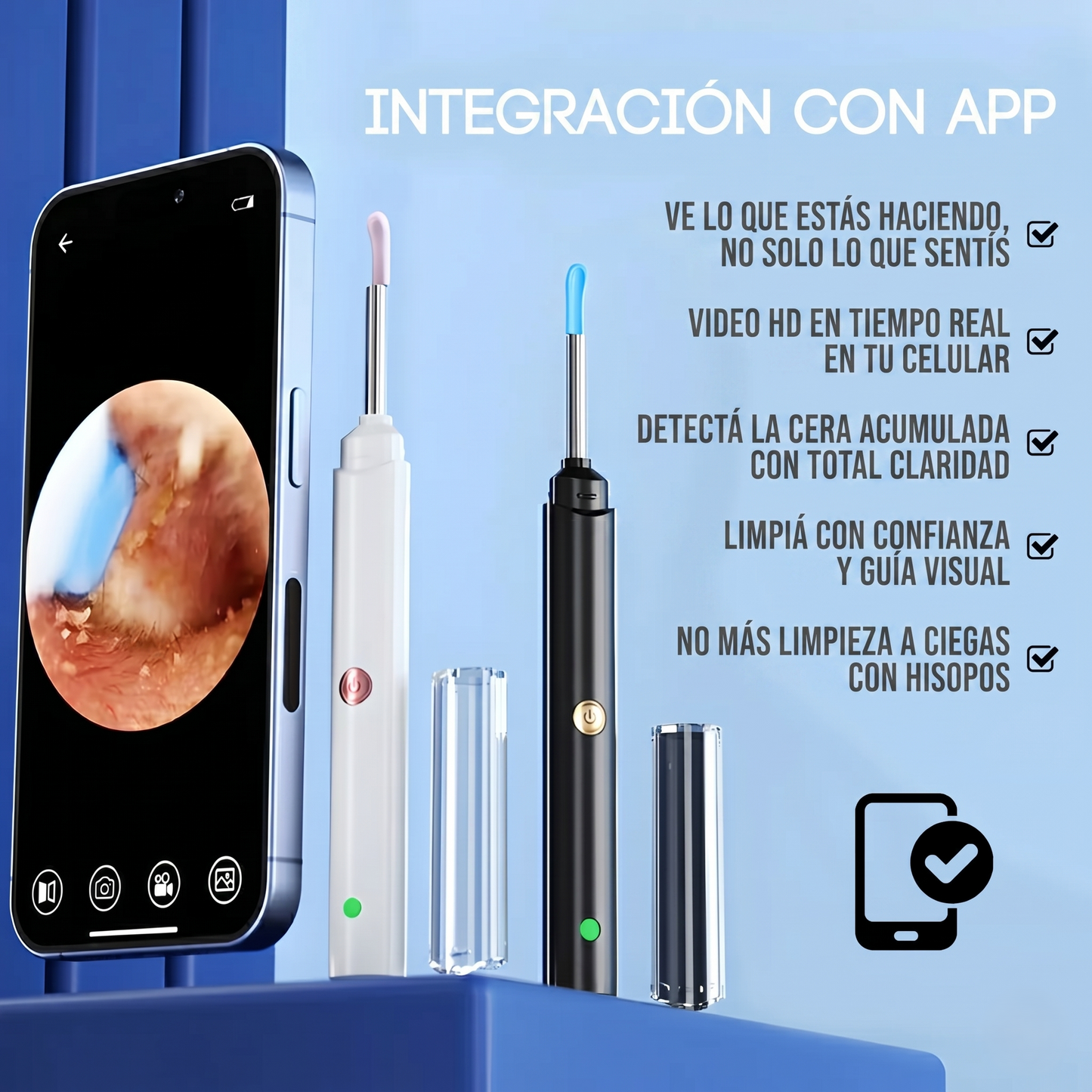 OídoVis — Limpiador de Oídos con Cámara HD